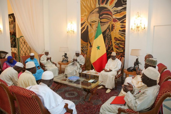 Palais: Macky Sall a reçu des responsables des 9 associations Islamiques