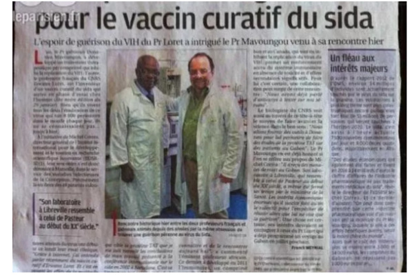 VIDEO:  Le professeur Gabonais Mavoungou a présenté le vaccin contre le SIDA