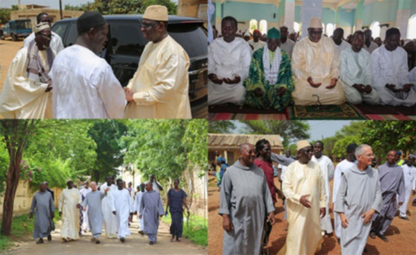 En vacances à Popenguine: Macky Sall prie à la mosquée et rend visite à la communauté chrétienne En vacances à Popenguine: Macky Sall prie à la mosquée et rend visite à la communauté chrétienne