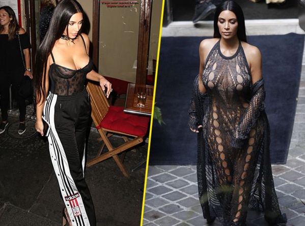 Kim Kardashian : A Paris, la dentelle et la transparence