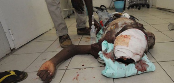 Hôpital Aristide Le Dantec : visite aux mutilés de Rebeuss atteints par balle