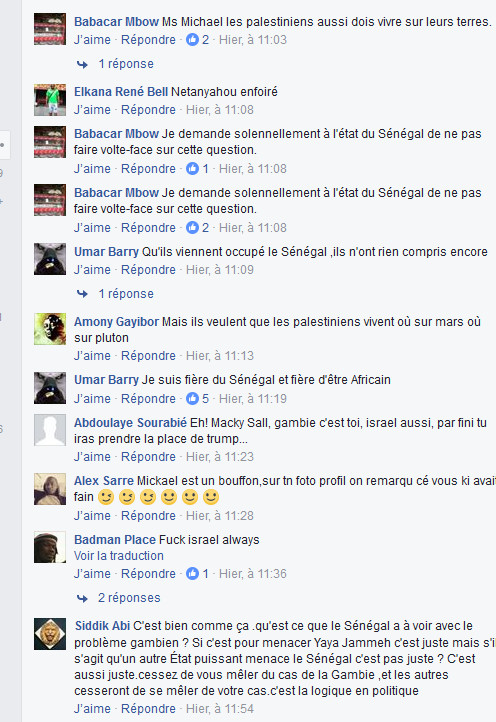 L’Arrêt de la Colonisation israélienne: Les internautes Africains saluent le "courage "du président Macky