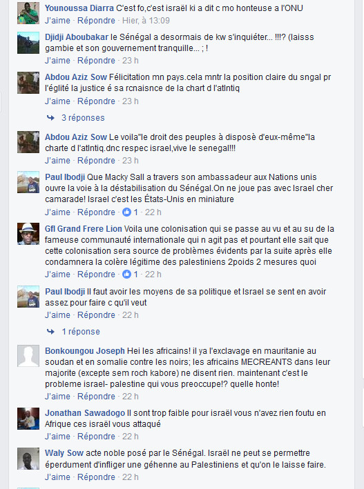 L’Arrêt de la Colonisation israélienne: Les internautes Africains saluent le "courage "du président Macky