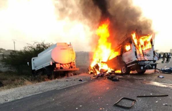 Minibus en flammes : 16 morts, 02 rescapés, dont un enfant et une vieille dame