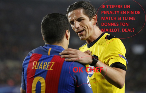 L'UEFA ne suspendra pas l'arbitre du match Barça-PSG L'UEFA ne suspendra pas l'arbitre du match Barça-PSG