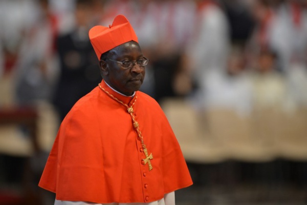 L’archevêque de Dakar, Théodore Adrien Sarr, prie pour Khalifa Sall