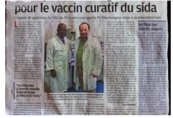 VIDEO: Le professeur Gabonais Mavoungou a présenté le vaccin contre le SIDA VIDEO: Le professeur Gabonais Mavoungou a présenté le vaccin contre le SIDA
