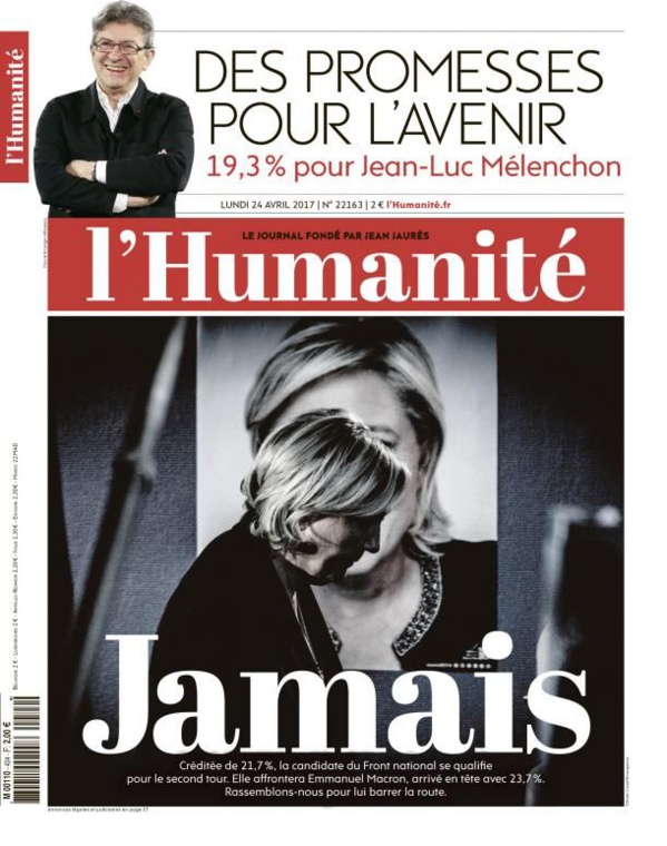 Premier tour de la présidentielle : les "unes" de presse Premier tour de la présidentielle : les "unes" de presse