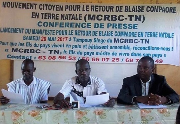 Burkina: un mouvement de la société civile demande le retour de Blaise Compaoré