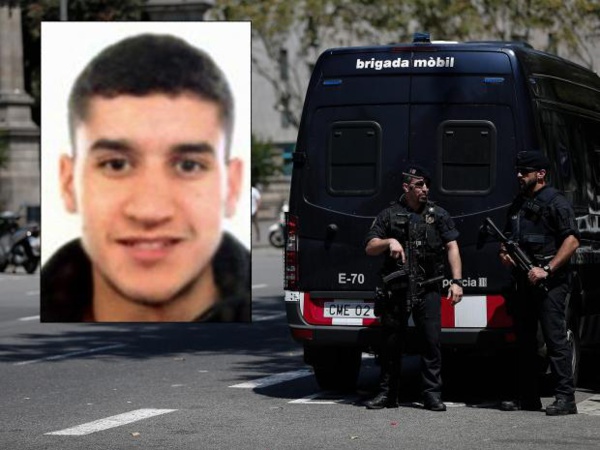 Attentat de Barcelone: Younes Abouyaaqoub, le conducteur de la fourgonnette est décédé Attentat de Barcelone: Younes Abouyaaqoub, le conducteur de la fourgonnette est décédé