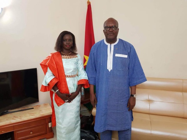 Convention nationale des jeunes du MPP: Thèrese Faye Diouf reçue par le président du Burkina