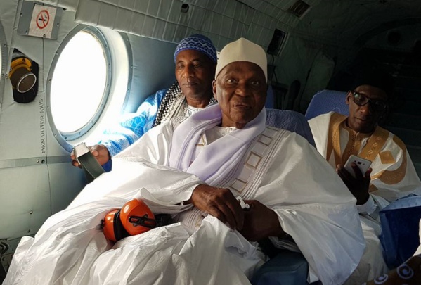 Dernière minute: Me Wade dans un hélicoptère de l'armée pour Touba