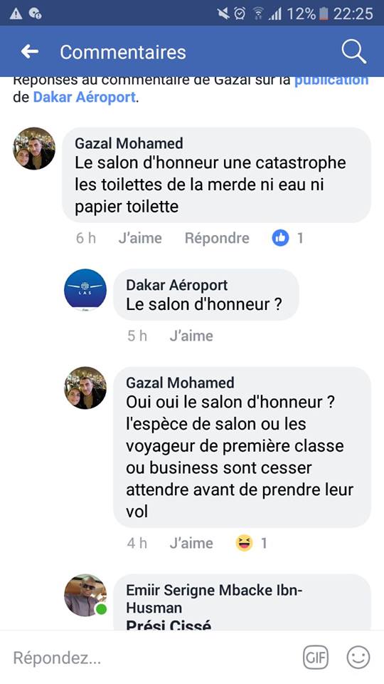 Scandale à l'AIBD: les toilettes du salon d'honneur sans eau ni papier