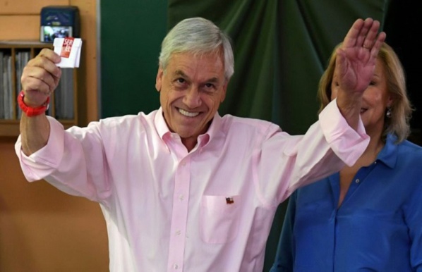 Le libéral Sebastian Piñera remporte la Présidentielle au Chili Le libéral Sebastian Piñera remporte la Présidentielle au Chili