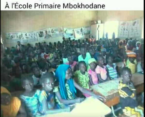 Une classe, compte 167 élèves à Bambey (Photo) Une classe, compte 167 élèves à Bambey (Photo)