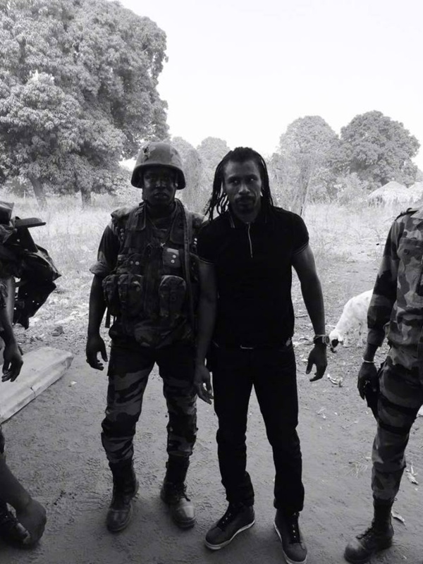  Aliou Cissé dans une base militaire en Casamance
