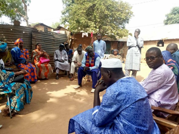 Tuerie Boffa: le Dr Ibrahima Mendy chez les familles des victimes