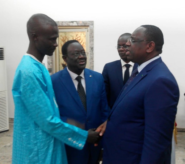 Ndiaga Sylla reçu au Palais de la république Ndiaga Sylla reçu au Palais de la république