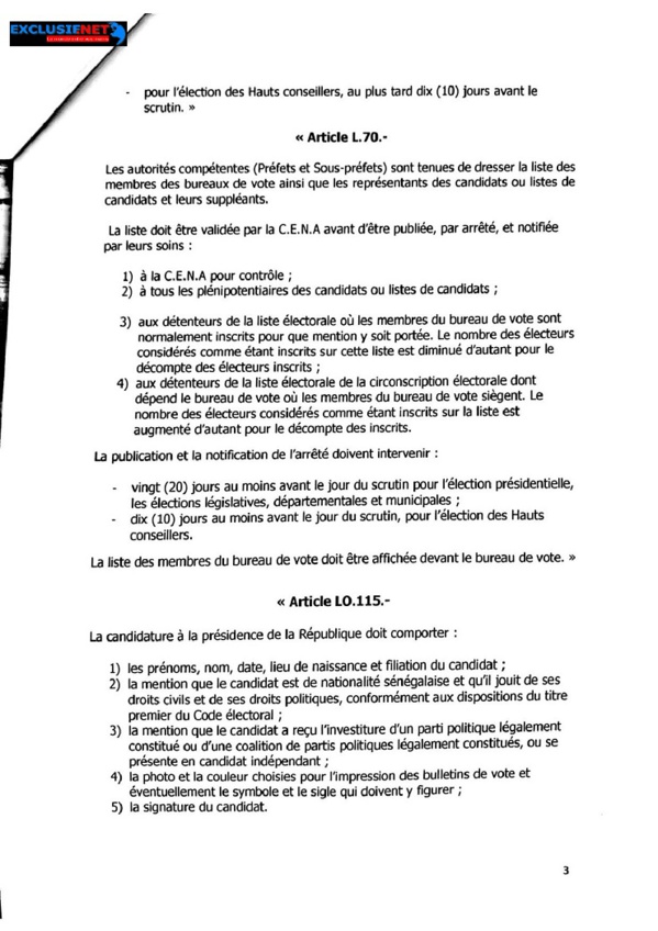 L'intégralité du projet de loi instaurant le parrainage L'intégralité du projet de loi instaurant le parrainage