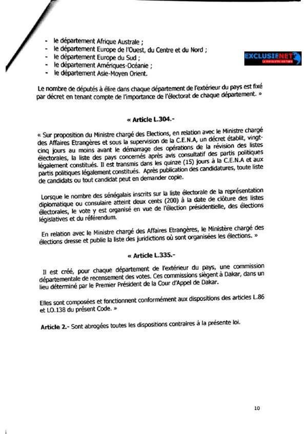 L'intégralité du projet de loi instaurant le parrainage L'intégralité du projet de loi instaurant le parrainage