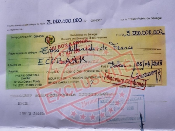 Exclusif! Les vraies raisons du retard de paiement des bourses d’avril 2018 Exclusif! Les vraies raisons du retard de paiement des bourses d’avril 2018