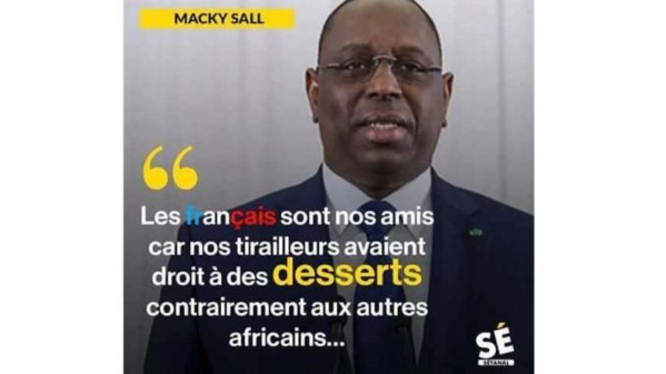VIDEO : Macky insulte la mémoire des tirailleurs Sénégalais VIDEO : Macky insulte la mémoire des tirailleurs Sénégalais