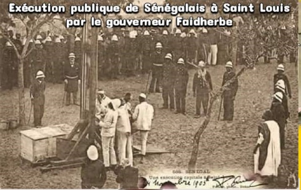 Exécution des citoyens Sénégalais par le Gouverneur Faidherbe