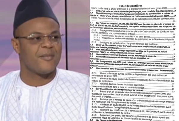 Exclusif : Rapport complet de l’I.G.F sur le PRODAC (DOCUMENTS) Exclusif : Rapport complet de l’I.G.F sur le PRODAC (DOCUMENTS)