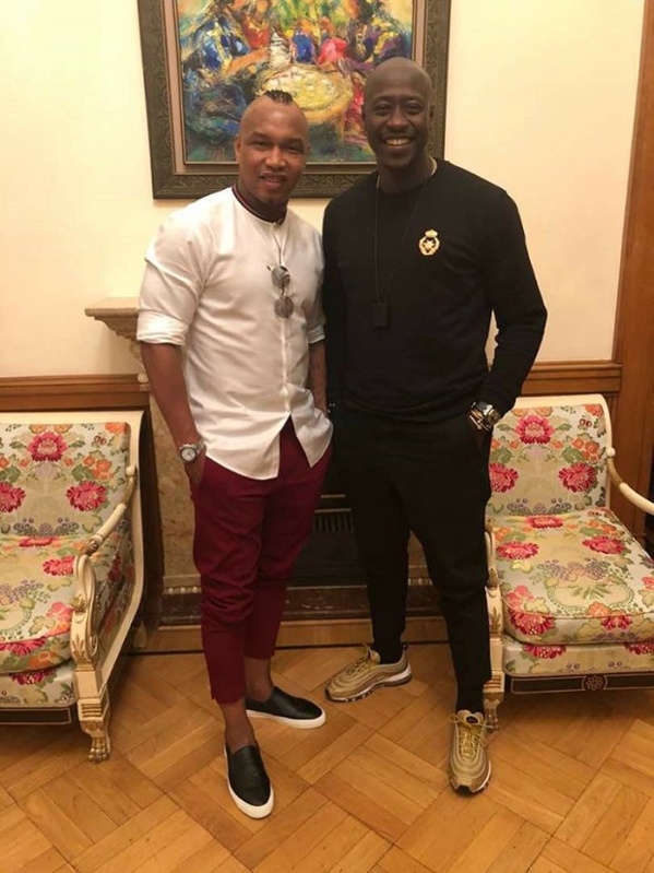 Mondial de 2026: El Hadji Diouf et ses amis en Russie pour défendre la candidature du Maroc Mondial de 2026: El Hadji Diouf et ses amis en Russie pour défendre la candidature du Maroc