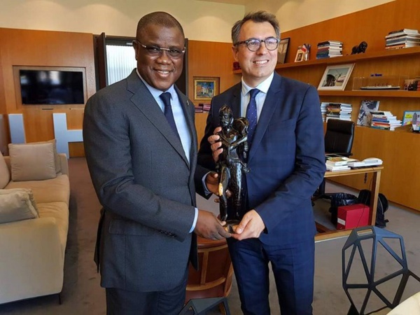 France: Baldé reçu par le maire de la ville du Havre France: Baldé reçu par le maire de la ville du Havre