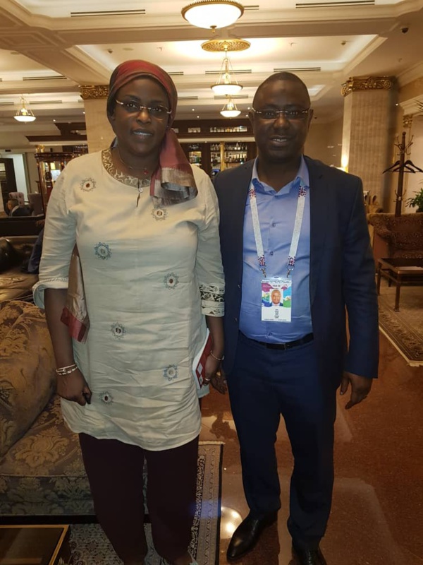 Mamadou Lamine Keita et le couple présidentiel en Russie Mamadou Lamine Keita et le couple présidentiel en Russie