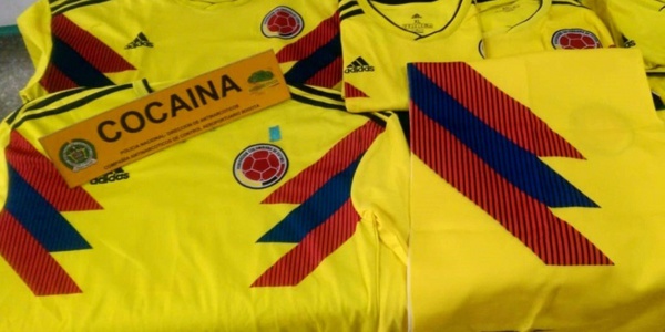 Coupe du monde 2018 : saisie de maillots de la Colombie imprégnés de cocaïne