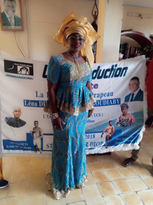 Léna Diedhiou marraine du combat de lutte Toubacouta et Boy Niamone Léna Diedhiou marraine du combat de lutte Toubacouta et Boy Niamone