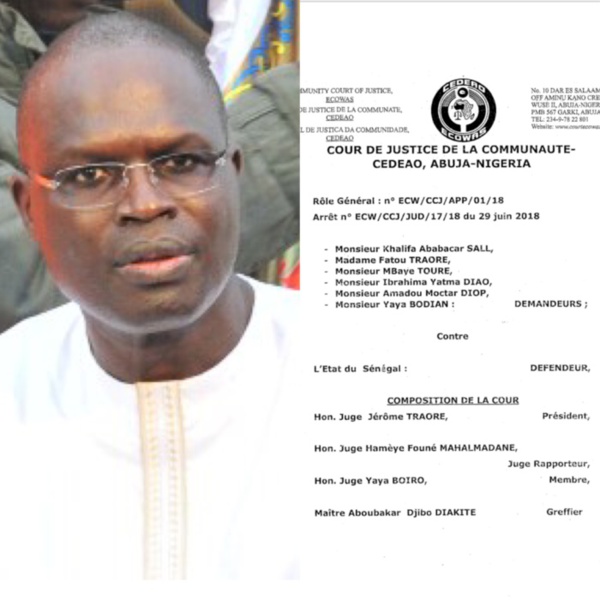 Affaire Khalifa Sall: voici l'intégralité de l’arrêt de la CEDEAO Affaire Khalifa Sall: voici l'intégralité de l’arrêt de la CEDEAO