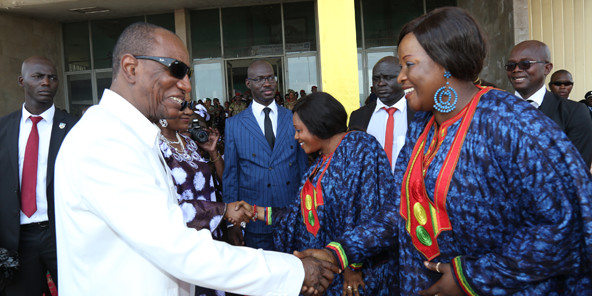 Alpha Condé en vacances à Saly