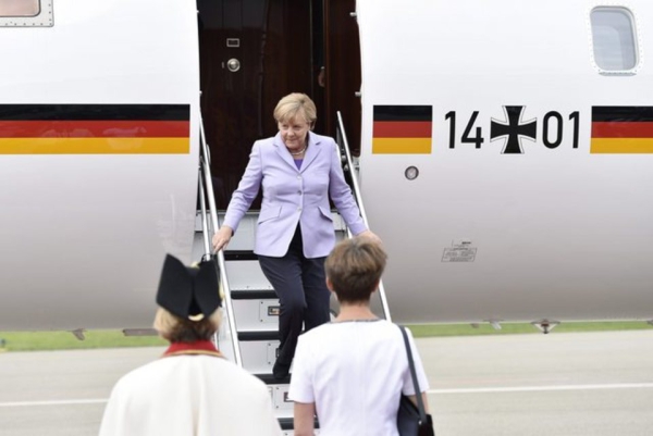 Angela Merkel, la chancelière allemande  arrive ce mercredi à Dakar