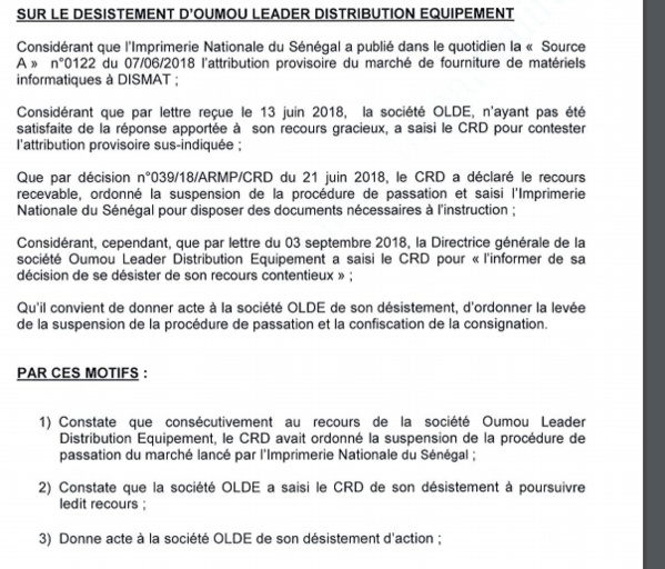 L’Armp freine encore Serigne Mbaye Thiam