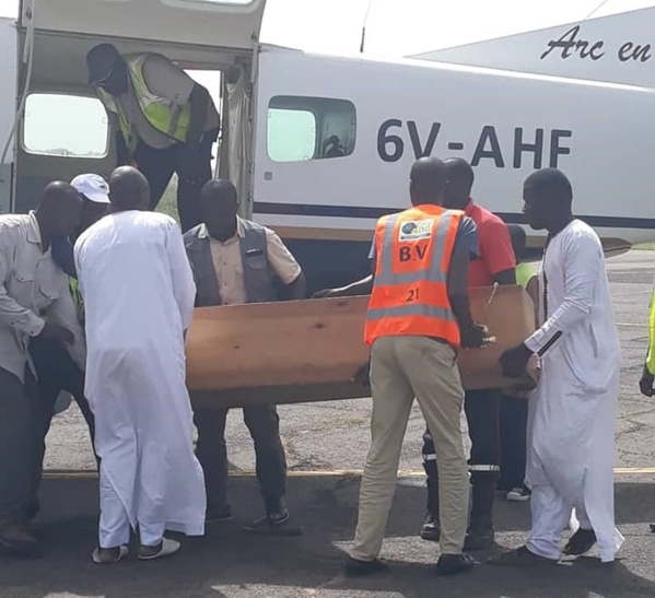 L'arrivée de la dépouille du député Apériste Malamine Gomis