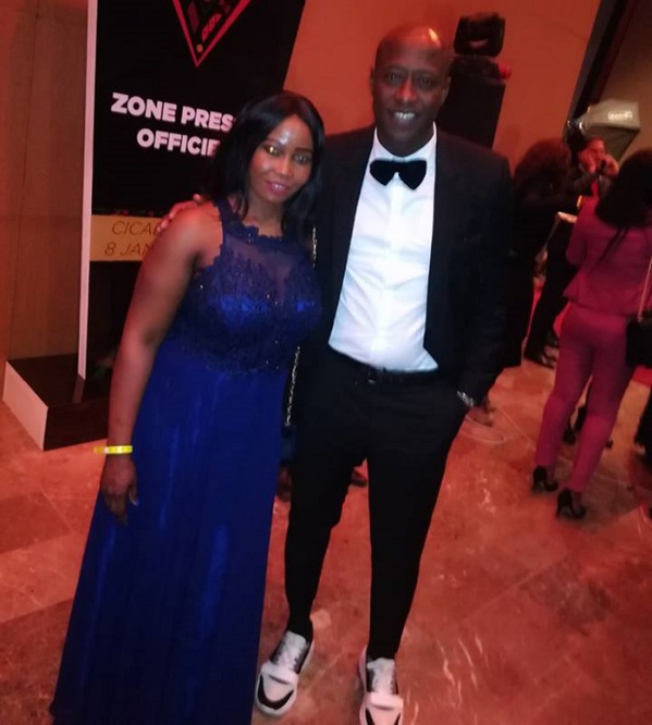 Théodoria Sagna, Ambassadrice de la marque DLC à la cérémonie des CAF Awards Théodoria Sagna, Ambassadrice de la marque DLC à la cérémonie des CAF Awards