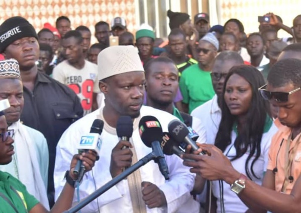 A Kaffrine, Sonko appelle les jeunes à "renverser’’ le système en place A Kaffrine, Sonko appelle les jeunes à "renverser’’ le système en place