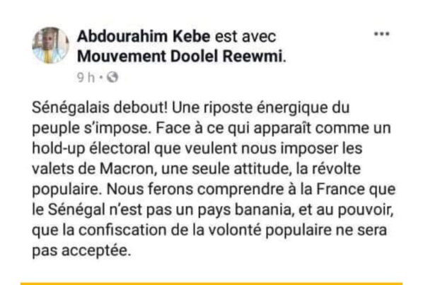 Pourquoi la gendarmerie a arrêté le colonel Kébé