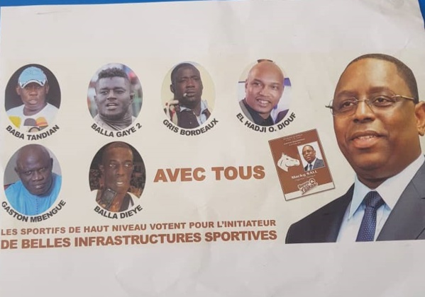 Soutien des sportifs au président Macky Sall (Par Baba Tandian) Soutien des sportifs au président Macky Sall (Par Baba Tandian)