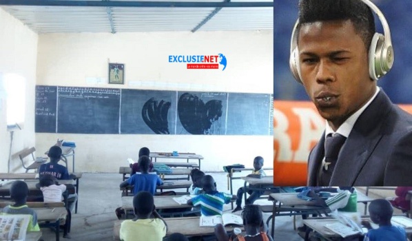 Images fortes: Des enfants en plein cours dans l'école construite par Keita Diao Baldé