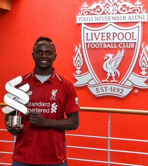 Sadio Mané élu joueur du mois de mars de Liverpool