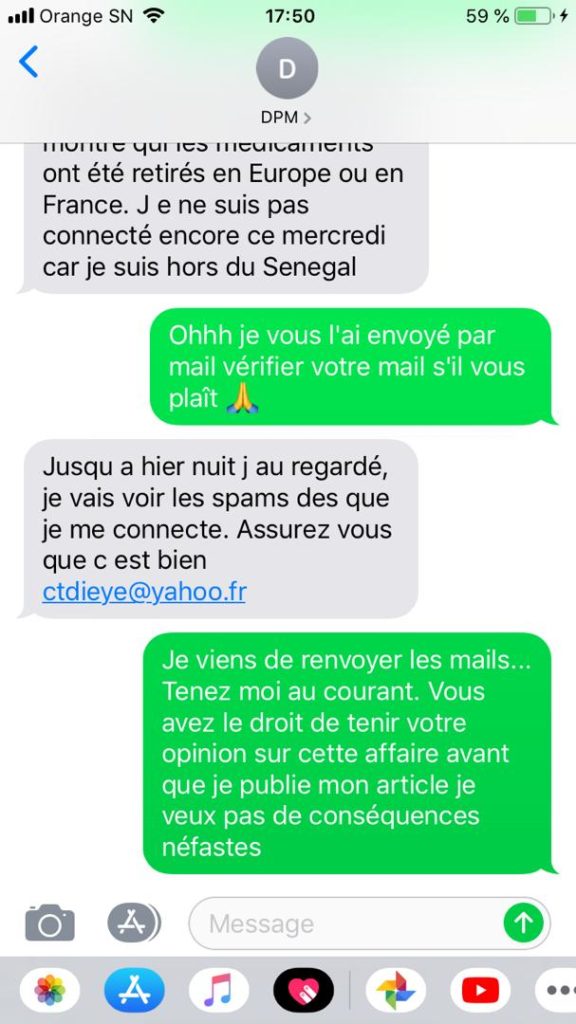 Médicaments interdits de vente: Le gros mensonge du colonel Dièye Médicaments interdits de vente: Le gros mensonge du colonel Dièye