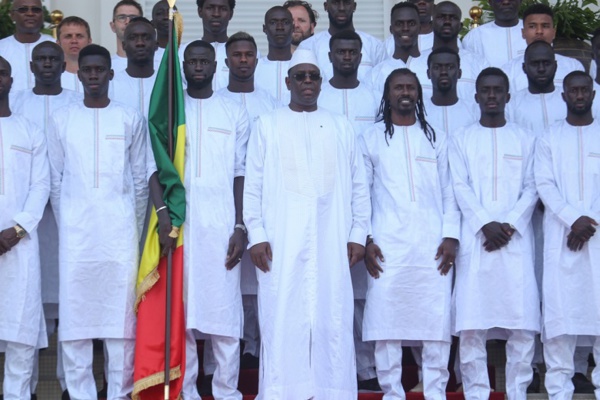 CAN 2019: Cérémonie de remise du Drapeau a l'équipe Nationale de Football CAN 2019: Cérémonie de remise du Drapeau a l'équipe Nationale de Football