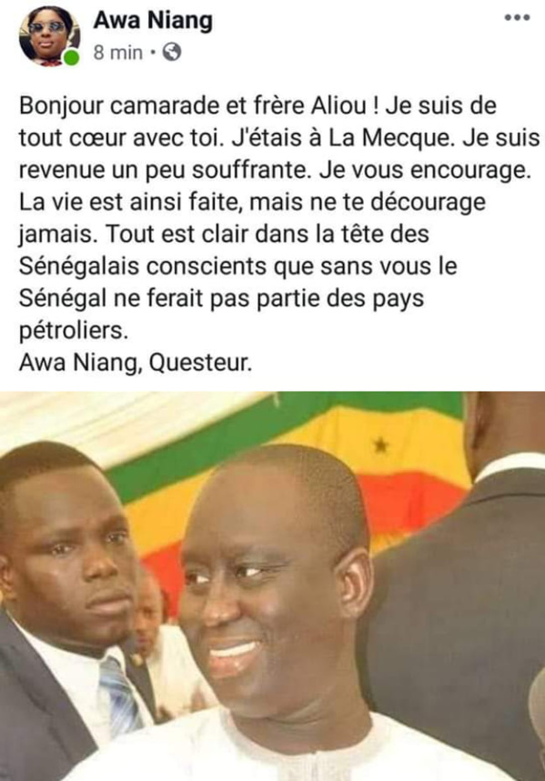 Attaquée, Awa Niang supprime son post et accuse les pirates Attaquée, Awa Niang supprime son post et accuse les pirates