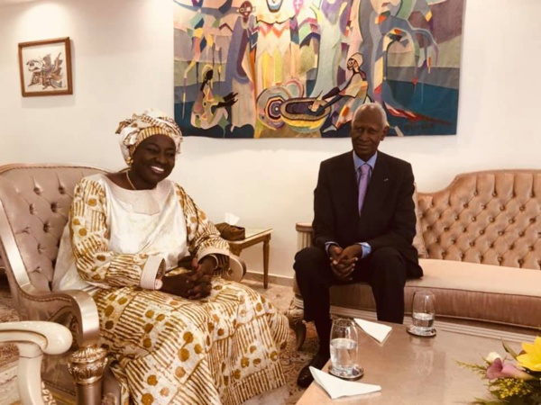 Aminata Touré chez le président Abdou Diouf
