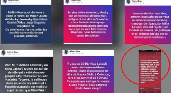 Attention à la manipulation: Pourquoi sur ce post la photo de profil d' Adama Gaye n’apparaît pas ?