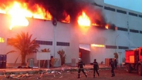 Dernière minute: Incendie à la Senelec de Kaolack
